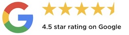Google 4.5 star rating